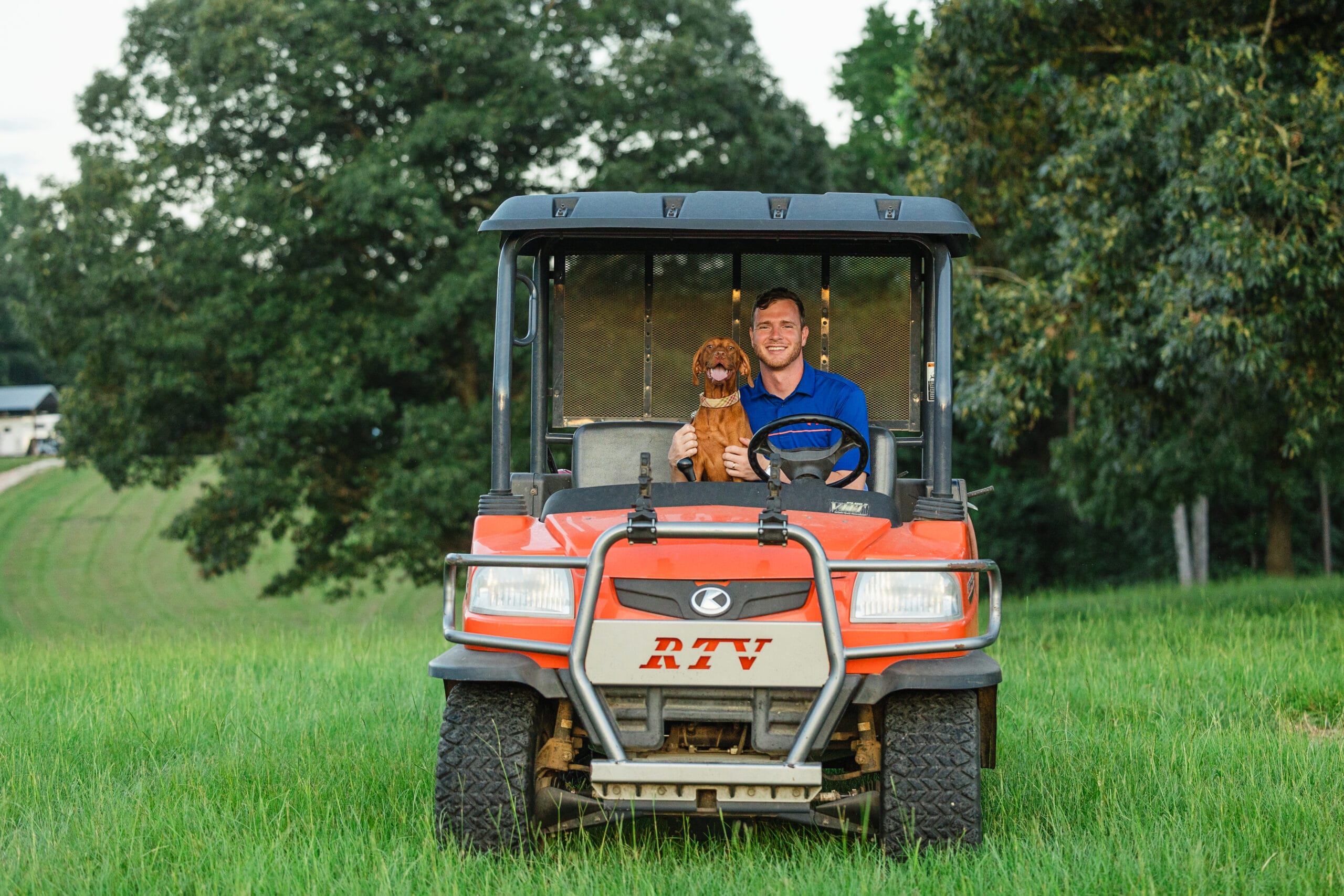 Vizsla on Side by Side with Corey | Elite Canine Education | Dog Boarding | Dog training